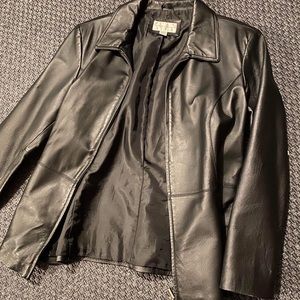 Black Worthington leather jacket